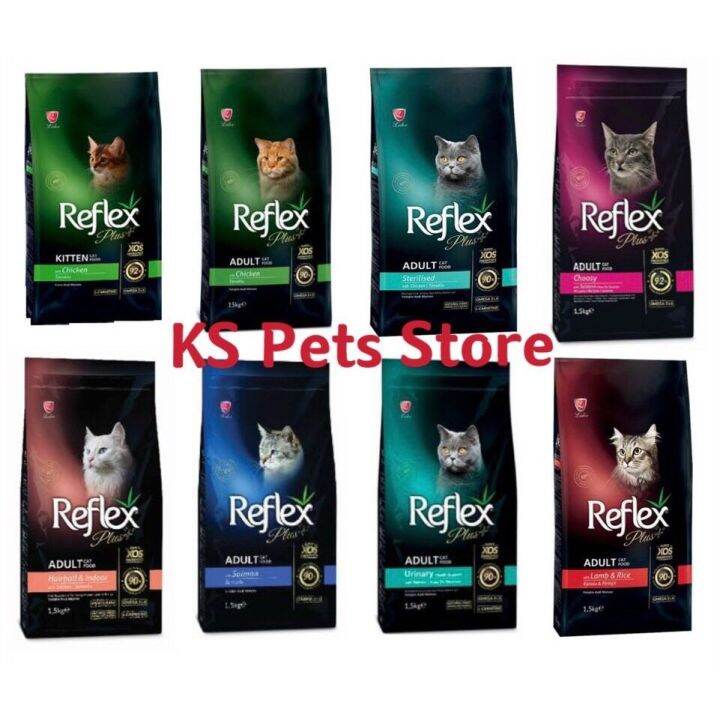 2022new. Reflex Plus Super Premium Cat food 1.5Kg Original Pack (Made