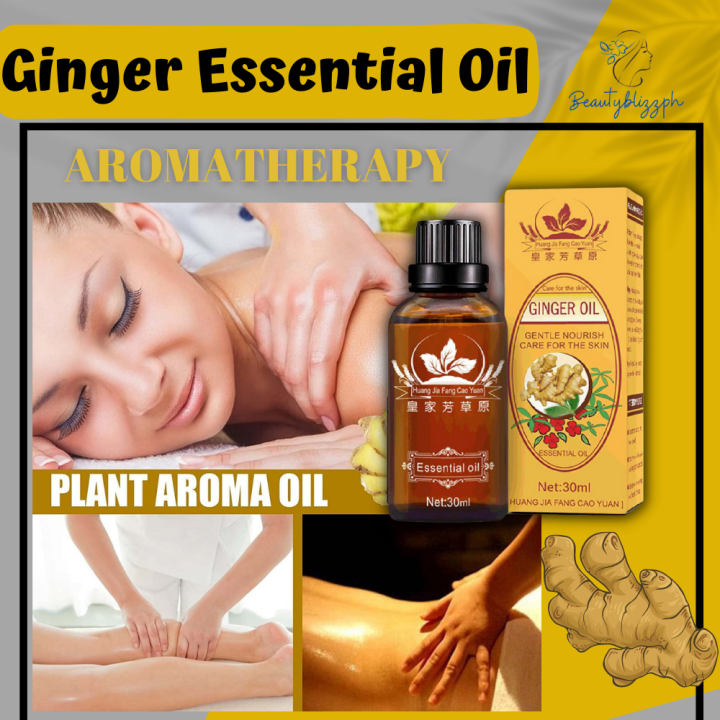Original Ginger Essential Oil Pure Natural Lymphatic Drainage Ginger
