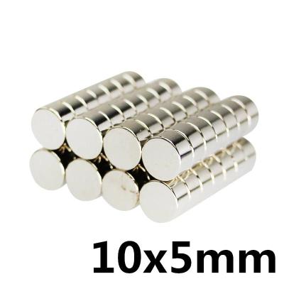 10ชิ้น แม่เหล็ก 10*5มิล กลมแบน 10x5มิล Magnet Neodymium 10x5mm แม่เหล็กแรงสูง กลมแบนขนาด 10*5mm แม่เหล็กนีโอไดเมียม แรงดูดสูง ติดแน่น ติดทน พร้อมส่ง