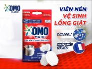 Viên tẩy vệ sinh lồng giặt OMO Matic khử sạch cặn bẩn 80g hộp Hộp 4 viên