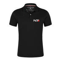 2022 Mass Effect N7ฤดูร้อนใหม่บุรุษธุรกิจแฟชั่นลำลองชายแขนสั้นเสื้อโปโลบางที่มีคุณภาพสูงยอดนิยมสะดวกสบายท็อปส์