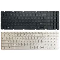 New Laptop US Keyboard FOR HP Pavilion 17-N 17-E 17N 17 E R68 English Keyboard White and Black No Frame