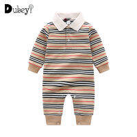 Designer Brand Kids Luxury Baby Boys Striped Romper Onesie Fashion Badysuit Long Sleeve Fall Winter Clothing Toddler Polo Shirt