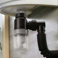 【YF】❈  Sink Drain with   Expandable P-trap Suitable for Hole Pop Up Built-in Anti-clogging Stopper