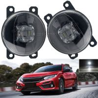 ไฟตัดหมอกไฟหน้ารถยนต์ Lampu Jalan เวลากลางวัน1คู่สำหรับ Honda CIVIC Hatchback 2016 2017 2018 2019 2020