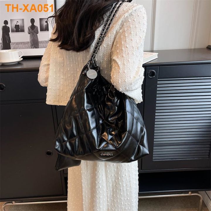 2023-ใหม่กระเป๋าผู้หญิงความจุขนาดใหญ่ขนาดเล็ก-xiangling-ตารางโซ่ถุงขยะกระเป๋าคนจรจัดกระเป๋าสะพายสีเงินกระเป๋า-messenger