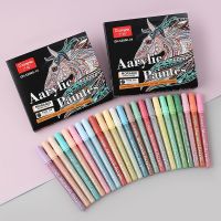 【CC】 Morandi Colored Paint Markers for Wood Fabric Glass Metallic Graffiti Supplies Stationary