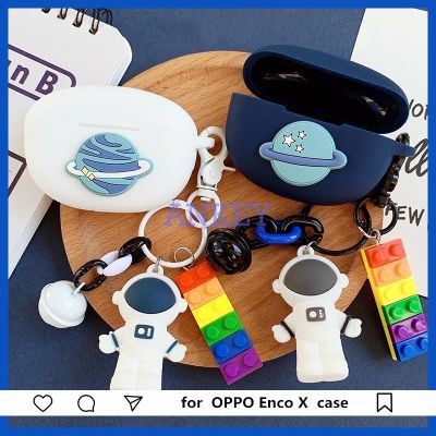 Suitable for for OPPO Enco Air3 Pro Cute Earphone Air3Pro Air 3 Protective Cover Cute Astronaut TWS Wireless Bluetooth Earphone Silicone Case Earbuds Charging Box