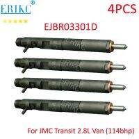 หัวฉีดดีเซล4ชิ้น EJBR03301D R03301D หัวฉีดคอมมอนเรล3สำหรับการขนส่ง4JB1TCI อะไหล่รถยนต์3301D JX4932LQ3