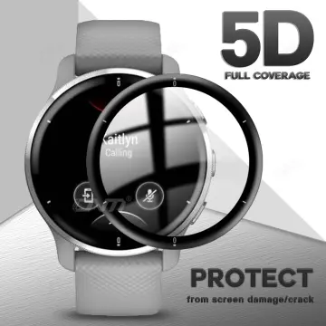Imak Full Coverage Garmin Venu 2 Plus Screen Protector - Black