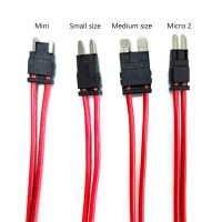 32V ACC ขนาดเล็กและขนาดกลาง Micro No.2 ผู้ถือฟิวส์ยานยนต์ 16AWG กล่องฟิวส์แบบไม่ทำลาย ATM ใบมีดฟิวส์ส่วนต่อขยาย