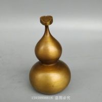 Exquisite Imitation Ancient Brass Bagua Ruyi Gourd Fulu Small Ornament