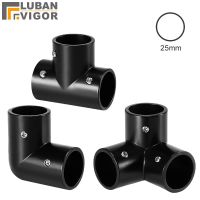 Tube Pipe Black Thickened Connector For Diameter 25Mm Pipe Movable Fastening Clothes Rack Display Rack Connector Fittings