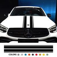 Car Hood Cover Sticker For Mercedes Benz A GLA GLC CLA 45 AMG W176 C117 W204 W205 C63 Auto Accessories Vinyl Film Wrap Decal