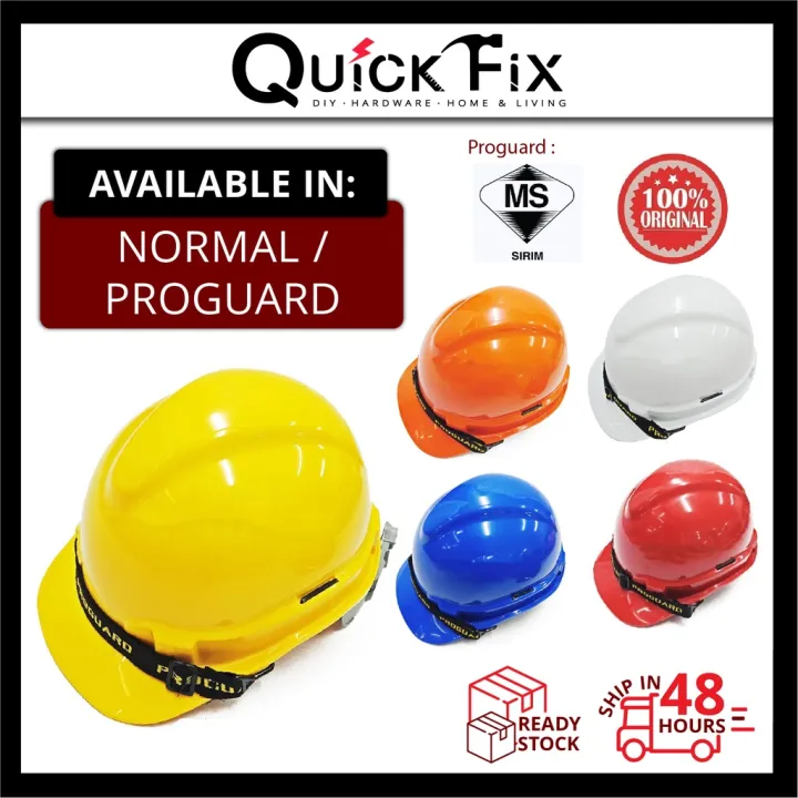 QuickFix PROGUARD SIRIM Safety Helmet Hard Hat Job Site Construction