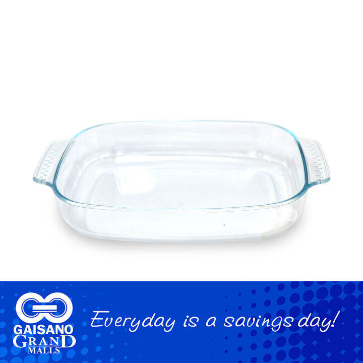 2.5L Rectangular Glass Baking Dish 380 Gaisano Grand Lazada PH