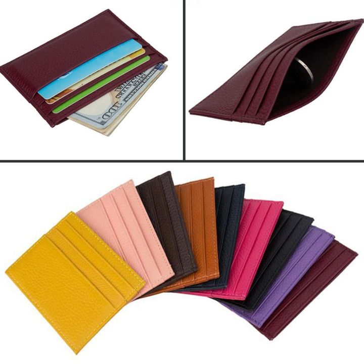 bibitop-genuine-leather-candy-color-credit-card-cover-multi-slot-id-card-holder-10-3-7-6cm