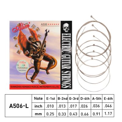 Alice Electric Guitar Strings A506-L 6 Strings Guitar ST Light Single String Plate Steel Core String Electric Guitar Accessories