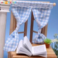 1Pc 1:12 Dollhouse Miniature Lattice Curtainลูกไม้ม่านประตูบ้านเฟอร์นิเจอร์รุ่นของเล่นบ้านตุ๊กตาชีวิตฉากอุปกรณ์ตกแต่ง-Lusjeh