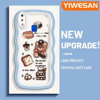 YIWESAN เคสสำหรับ VIVO Y91เคส Y95 Y91i เต็มไปด้วยหมีดีไซน์ใหม่ขอบครีมนุ่มเคสมือถือกันกระแทกแบบใสโปร่งใสลายกล้องถ่ายรูปเรียบง่ายอ่อนโยนฝาครอบป้องกัน