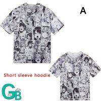 เสื้อยืดแขนสั้นพิมพ์ลาย Anime Ahegao 3 D แฟชั่นสำหรับผู้ชาย