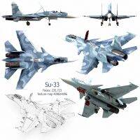 เครื่องบินรบ4D Su-33ที่ขนส่งตัวต่อโมเดลเครื่องบินแบบถอดประกอบได้สร้าง B ของขวัญสำหรับเด็กรูปที่1: สเกล165