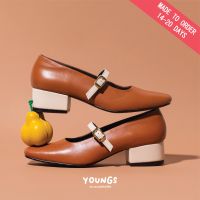 YOUNGS MJ  ?BROWN / NATURAL ? ? ( MADE TO ORDER 14-20 DAY ) ?