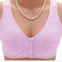 36-46 Front button Middle old-aged women ultra-thin butang depan vest elderly cotton underwear lingerie