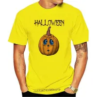 Tee Halloween Pumpkin White T Shirt Horror Tee Design 4 Mens