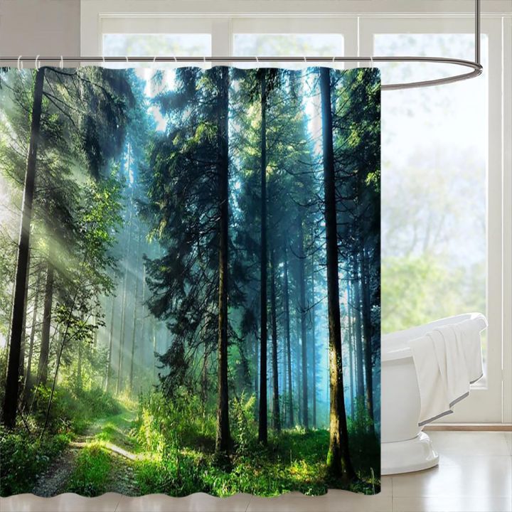 cw-forests-shower-curtain-woods-fabric-scenery-accessories-set