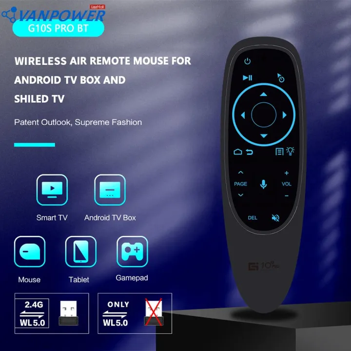 รีโมทคอนโทรลเสียงรองรับบลูทูธ G10S Pro เมาส์ไร้สาย2.4G | Lazada.co.th