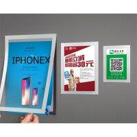 A6 Presentation Folder Sticker Poster Display Case Magnetic Edge Wall Mount Banner Sign Holder Display Wall Picture Photo Frame