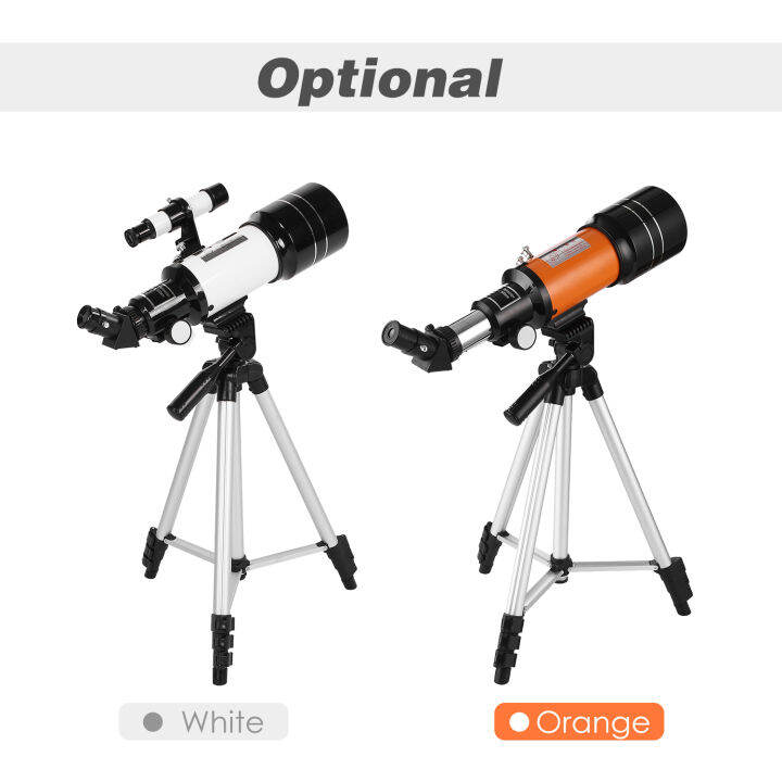 70mm-astronomical-telescope-150x-high-power-monocular-telescope-refractor-spotting-scope-with-5-24-finder-scope-tripod-moon-filter-3x-barlow-lens-for-star-gazing-bird-watching-camping