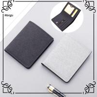 WANGU Simple Fashion Canvas Card Holder Men Short Wallet Multi-functional Mini Coin Purse