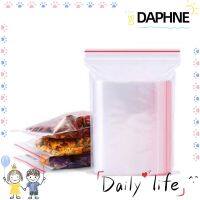 ☽❄ Daphne 100 ชิ้น / แพ็ค เครื่องประดับ ถุงซิป บ้าน จัดเก็บ บรรจุภัณฑ์ โพลีใส