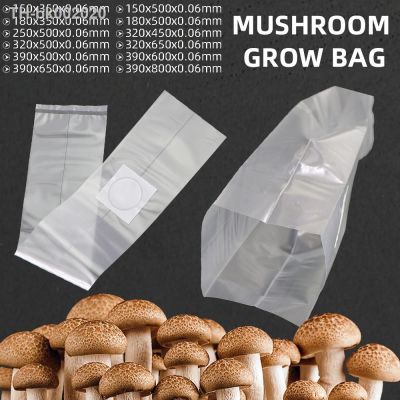 ஐ 10PCS Mushroom Spawn Grow Bags Spawn Media Grow Substrate High Temp Pre Sealable Garden Pots Planting Ventilate Bags