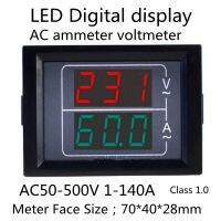 จอแสดงผลดิจิตอล Led รวมมิเตอร์โวลต์มิเตอร์ Pdm-5035 Ac50-500v 1-140a Cl 1.0