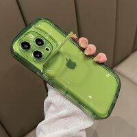 {Chaoke digital branch} ที่ใส่เลนส์กล้องถ่ายรูปเจลลี่แอร์เคสโทรศัพท์โปร่งใสพองสำหรับ iPhone 14 Pro Max 13 12 11 Pro Max ถุงลมรับแรงกระแทกปกอ่อน