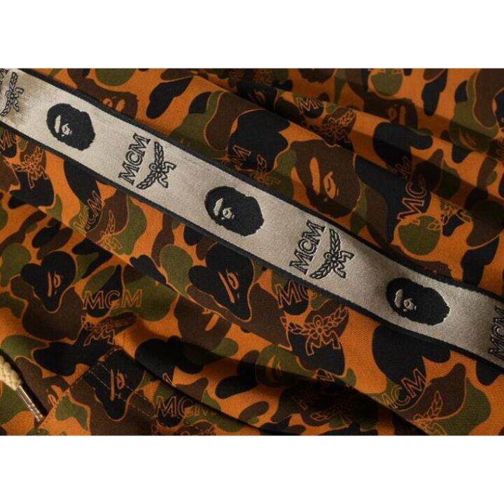 bape-เสื้อโค้ท-มีฮู้ด-ผ้าฝ้าย-พิมพ์ลาย-มีซิป-แฟชั่น-สําหรับผู้ชายและผู้หญิง