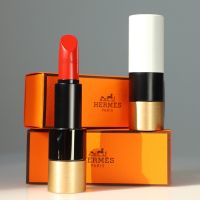 ลิปสติก Hermes Rouge Lipstick#33#68#85#64#75ลิปแมทติดทน ตัวอย่างลิปสติกลิปสติกเนื้อซาตินให้ความชุ่มชื้น
