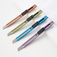 【YF】 Portable Utility  Auto-lock Mini Art Cutter Retractable 10 Blades Box Paper Envelope Cutting Tools