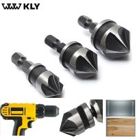 Www Kly 3Pc 12Mm 16Mm 19Mm Countersink ชุดหัวเจาะ1/4 "ไม้ก้านหกเหลี่ยมเครื่องมือพลาสติก Set Mata Bor Chamfer งานไม้ที่น่าเบื่อ