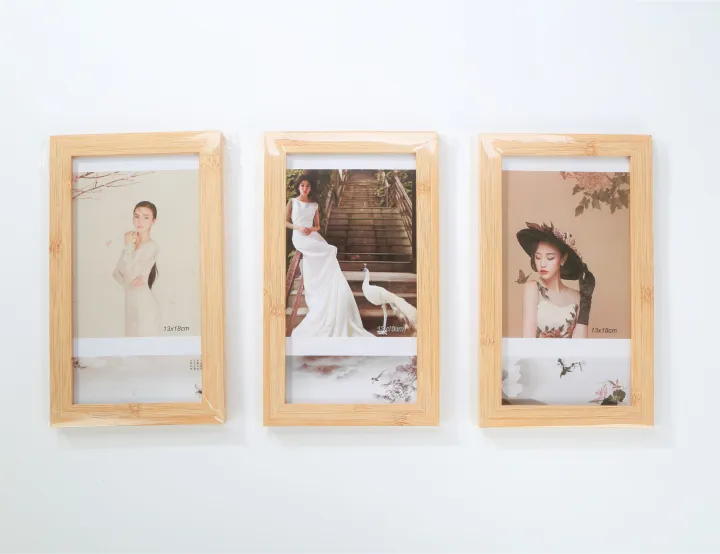 Rectangle Wooden Photo Frame For Wall Mounting Or Tabletop 