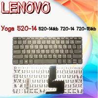 Keyboard Lenovo คีย์บอร์ด เลอโนโว Yoga 520-14 520-14ikb 720-14 720-15ikb Flex 5-14 ไทย-อังกฤษ