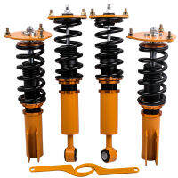 maXpeedingrods Coilovers สำหรับมิตซูบิชิ Mitsubishi 3000GT FWD 3.0L 1991-1999 พอดี Dodge Stealth 1991-1996 โช๊คหลัง โช๊คหน้า โช๊คอัพรถยนต์ โช๊ค สปริงโช๊ค โช๊คอัพ สตรัทปรับเกียว สตัสปรับเกลียว (SKU#  CO-9199-G-76-NA-VG2-VH)