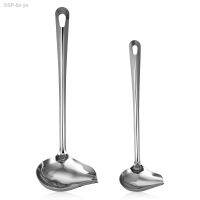 พิมพ์ Duckbill น้ำมัน2ชิ้นทัพพีขนาดเล็กสำหรับเสิร์ฟรางเทสแตนเลส