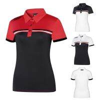 Titleist TaylormadePanorazure; Wayuniqlo ญี่ปุ่นเกาหลีใต้ใหม่เสื้อกอล์ฟผู้หญิงแขนสั้นเสื้อกีฬาฤดูร้อนระบายอากาศได้ดีเสื้อโปโลบางเฉียบ