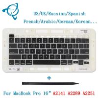 ■☍☊ A2141 A2289 A2251 Keycaps for Laptop Macbook Keys key Cap Keyboard Scissor Repair US/UK/Spanish/Russian/French/German......2020