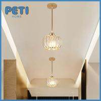 PETIHOME E27ห้องรับประทานอาหารสีดำทองประดับคริสตัลสไตล์นอร์ดิกที่ห้อยไฟร้านอาหาร