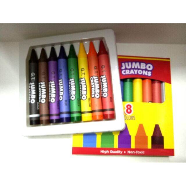 Jumbo Crayons 8colors GT Lazada PH